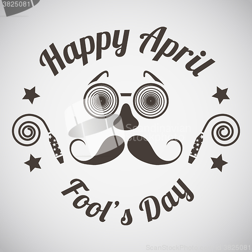 Image of April fool\'s day emblem 