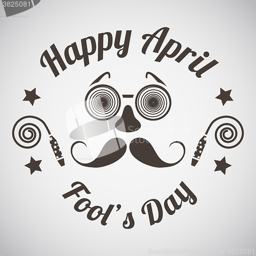 Image of April fool\'s day emblem 