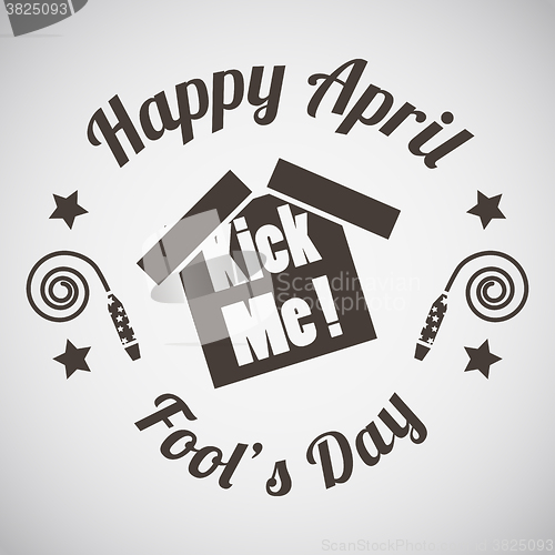 Image of April fool\'s day emblem 