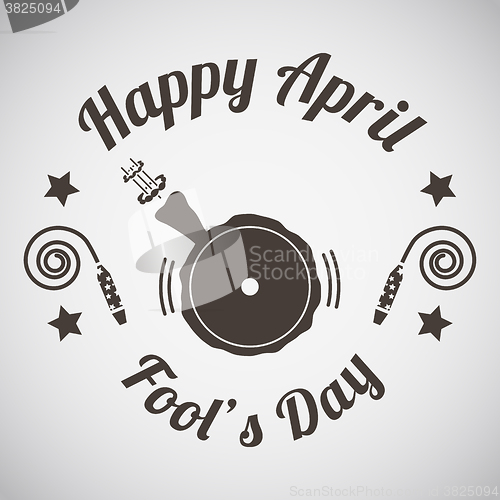 Image of April fool\'s day emblem 