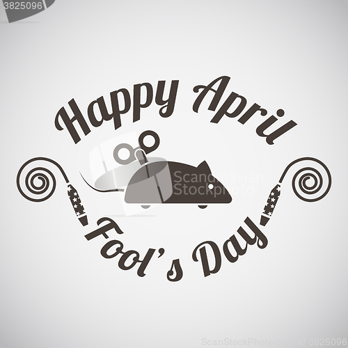 Image of April fool\'s day emblem 