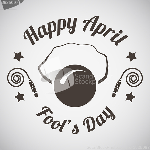 Image of April fool\'s day emblem 