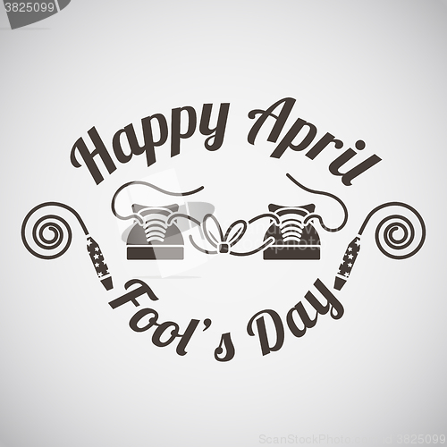 Image of April fool\'s day emblem 