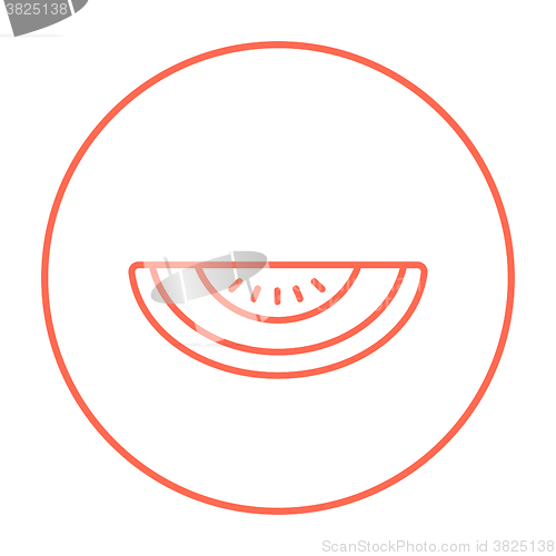 Image of Melon line icon.