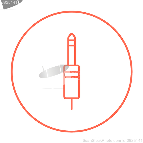 Image of Jack cable line icon.