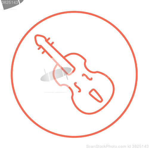 Image of Cello line icon.