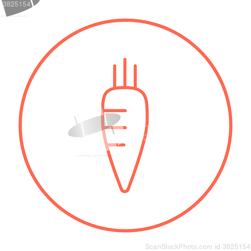 Image of Carrot line icon.