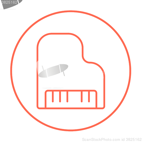 Image of Piano line icon.