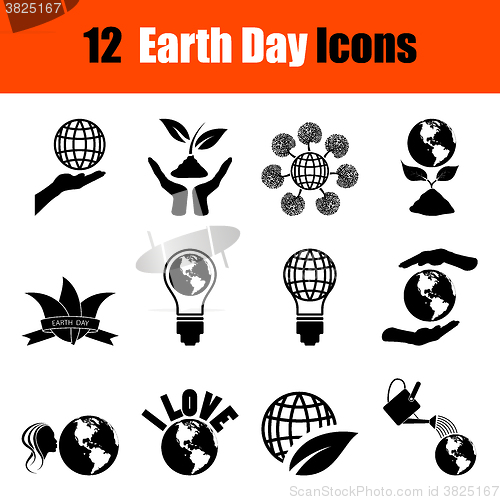 Image of Set of Earth day icons