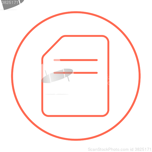 Image of Document line icon.