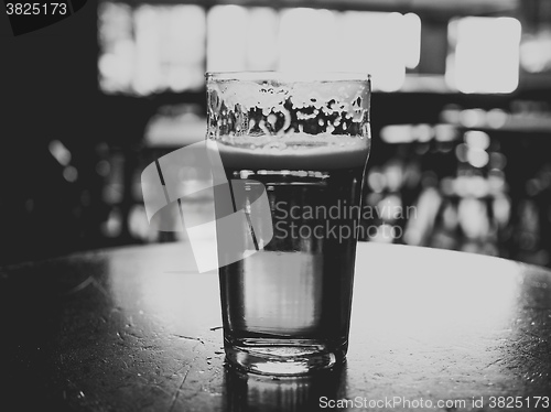Image of Pint of beer fade to black
