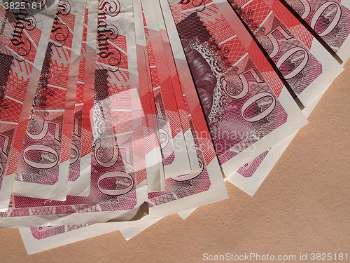 Image of Fifty Pound notes