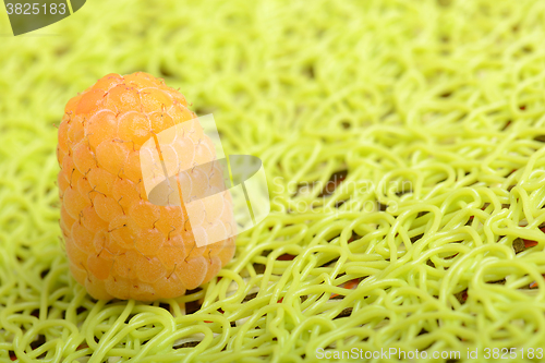 Image of Fresh sweet raspberries close up