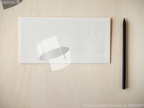 Image of Letter envelope with pencil