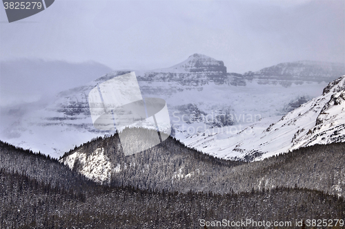 Image of Rocky Mountains in Winter Canada
