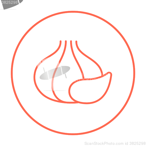 Image of Garlic line icon.