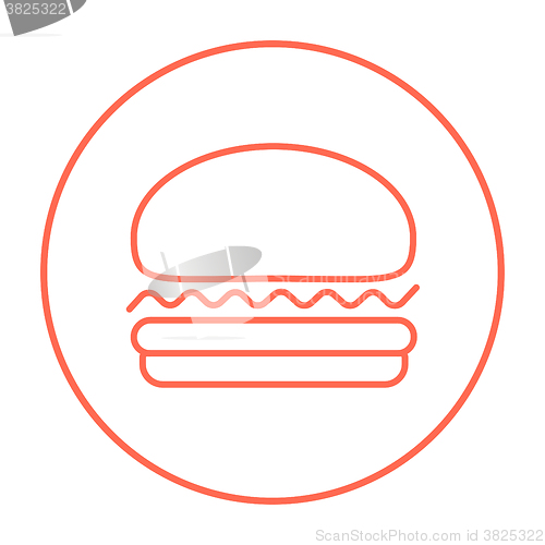 Image of Hamburger line icon.