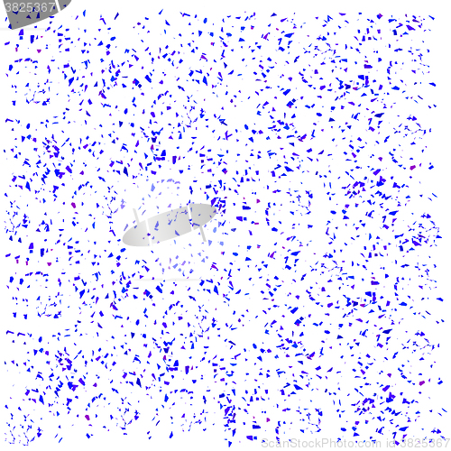 Image of Blue Confetti Isolated