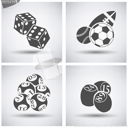 Image of Gambling icon set