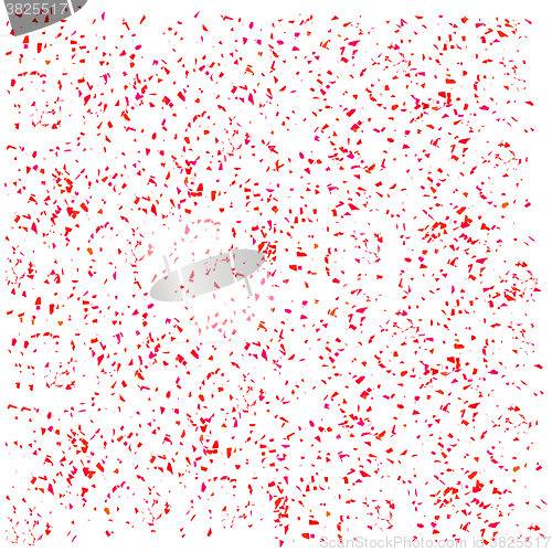 Image of Red Confetti Isolated