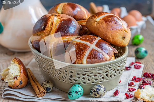 Image of English Easter buns.