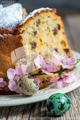 Image of Easter eggs and baking.