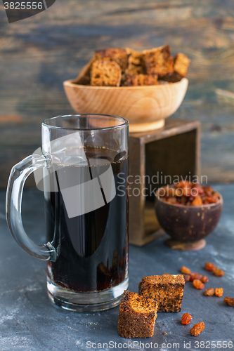 Image of Refreshing a traditional Russian drink - kvass.