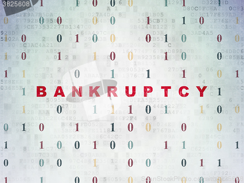 Image of Business concept: Bankruptcy on Digital Paper background