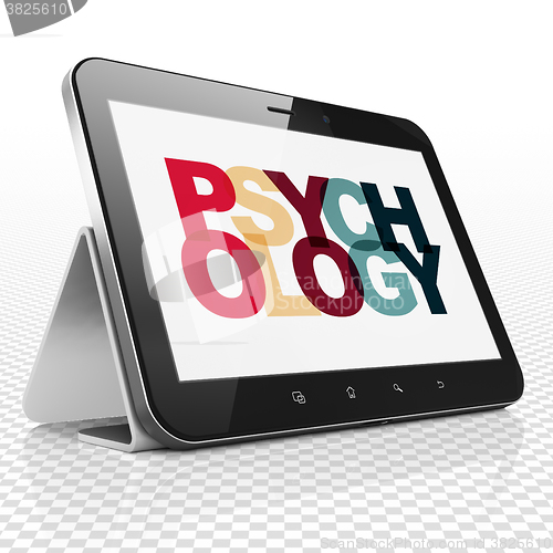 Image of Healthcare concept: Tablet Computer with Psychology on  display