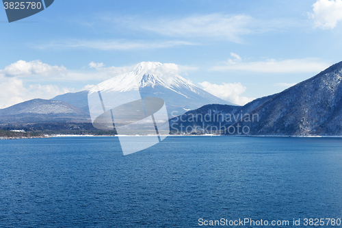 Image of Mt. Fuji and Lake Motosu in Japan