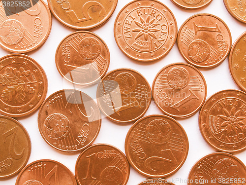 Image of  Euro coins vintage