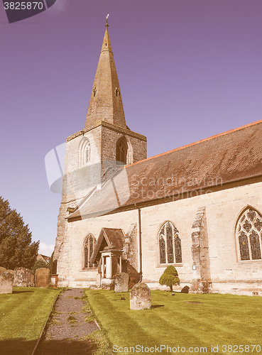 Image of St Mary Magdalene church in Tanworth in Arden vintage