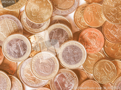 Image of  Euro coins vintage