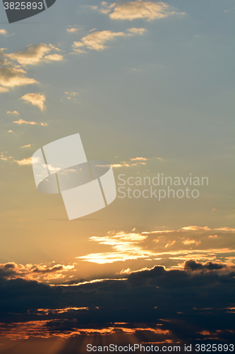 Image of sunset with orange sky