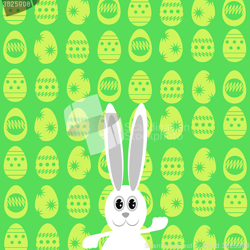 Image of Easter Bunny. Greeting Card.