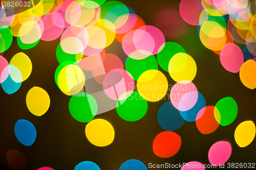 Image of Colorful Bokeh Lights