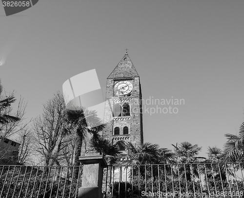 Image of Santa Maria della Stella Church in Rivoli in black_and_white