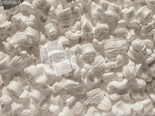 Image of White polystyrene beads background