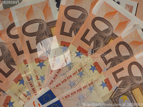 Image of Fifty Euro notes