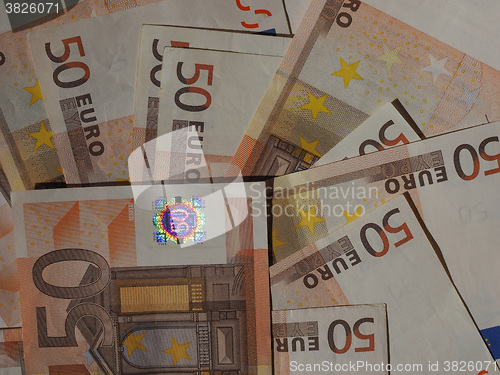 Image of Fifty Euro notes