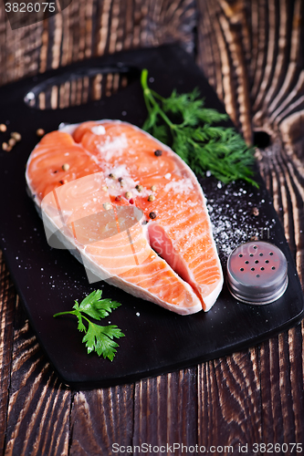 Image of raw salmon