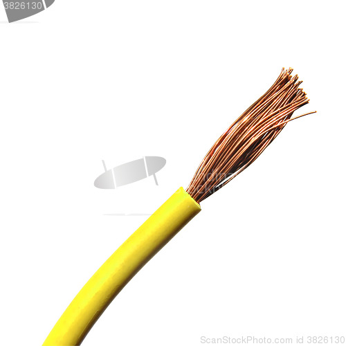 Image of Yellow electric wire