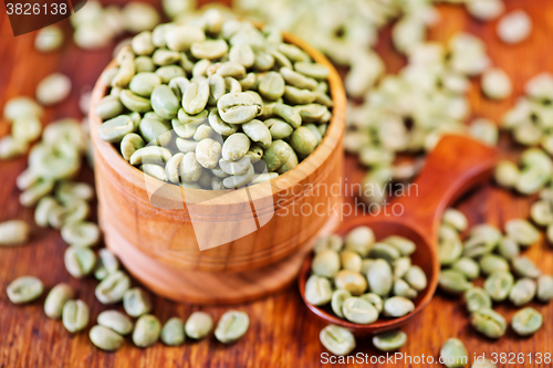 Image of green coffee beans