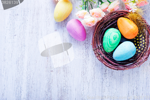 Image of decorative painted Easter eggs