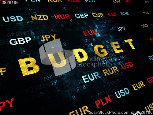 Image of Banking concept: Budget on Digital background