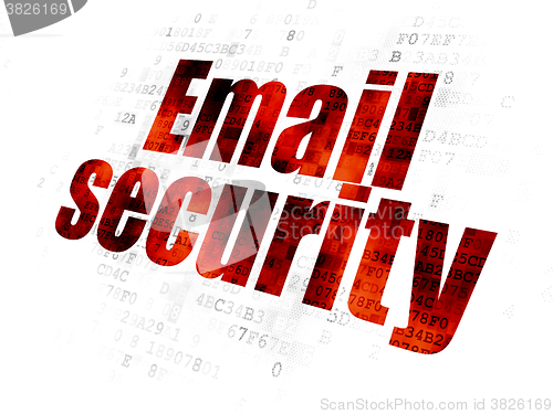 Image of Protection concept: Email Security on Digital background