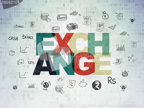 Image of Banking concept: Exchange on Digital Paper background