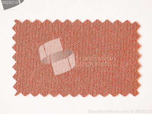 Image of  Red fabric sample vintage