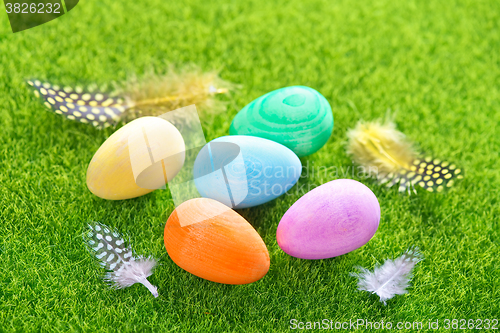 Image of decorative painted Easter eggs