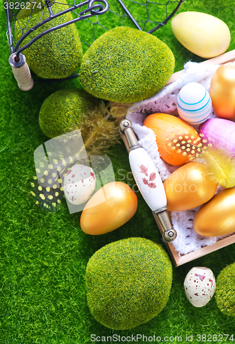 Image of easter eggs